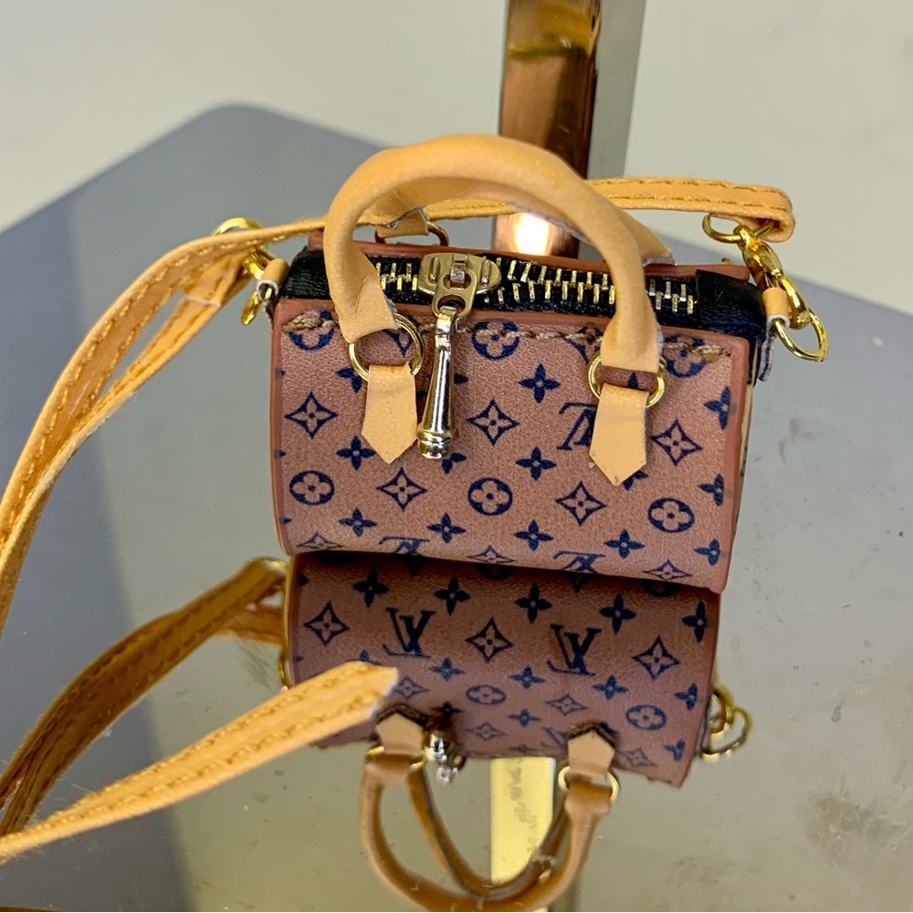 Designer inspired, micro, mini bag charm